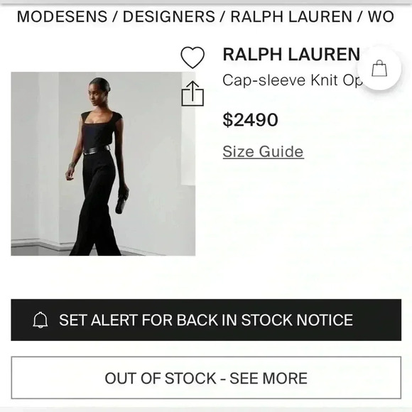 Ralph Lauren Collection Cap Sleeve Sweater Jumpsuit Open Back Dress Romper XS 0 - Picture 5 of 16